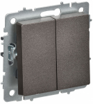 BRITE Выключ. 2-кл. перекр. 10А ВС10-2-3-БрТБ бр. IEK