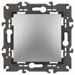 14-1101-03 Эл/ус ЭРА Выключатель, 10АХ-250В, IP20, Эра Elegance, алюминий