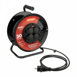 Удлинитель на катушке 4гн с з/к 30м листовая сталь КГ 3х2.5мм² IP44 REXANT