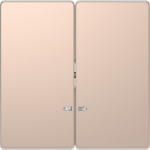 Клавиша двойная перекидная для выкл-ля/кнопки металл шампань IP20 SE MERTEN D-Life