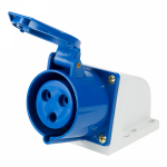 Розетка стационарная силовая ССИ 123 2Р+РЕ 32А 220В IP44 REXANT (1/1/60) Розетка стационарная силовая ССИ 123 2Р+РЕ 32А 220В IP44 REXANT (1/1/60)