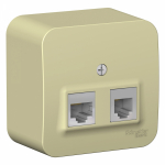 Розетка 2гн комп+ТФ RJ45+RJ11 о/у крем изол.пласт. кат.5е IP20 Blanca Schneider Electric (1/6) Розетка 2гн комп+ТФ RJ45+RJ11 о/у крем изол.пласт. кат.5е IP20 Blanca Schneider Electric (1/6)
