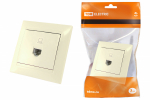 Розетка 1гн комп RJ45 с/у крем кат.5е Лама TDM Розетка 1гн комп RJ45 с/у крем кат.5е Лама TDM