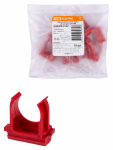 Крепеж-клипса для трубы ПНД 20 мм (10 шт.) красная TDM Крепеж-клипса для трубы ПНД 20 мм (10 шт.) красная TDM