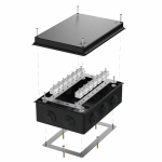 Коробка огнестойкая для о/п 40-0330-FR6.0-28 Е15-Е120 RAL9005 260х175х90 (7 шт/кор) Промрукав