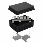 Коробка огнестойкая для о/п 40-0310-FR2.5-10 Е15-Е120 RAL9005 150х110х70 (6 шт/кор) Промрукав