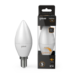 Лампа светодиод 7Вт Свеча Е14 560Лм 3000К диммируемая Gauss Black (1/10/100)