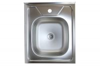 Накладная кухонная мойка 50х60см.глуб.13см.нерж.сталь V-404 Владикс(1/20)