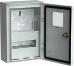 Щит учетно-распр. ЩУРН-1/9 370х250х135 настен окно с зам. металл IP54 TITAN IEK (1/1)