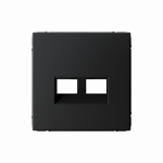 ARTGALLERY НАКЛАДКА ДВОЙНАЯ для информационных функций типа Keystone, КАРБОН