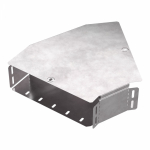 Угол д/листового кабель.лотка 45° горизонтальн. без разъема/соединителя сталь светло-серый ПРОМРУКАВ