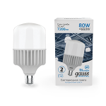 Лампа светодиод 80Вт дрл/дрв Т140 Е27 6500К 6400Лм Gauss Elementary 1/8