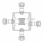 Взрывозащищенная клеммная коробка из полиэстераTBE-P-03-(6xCBC.2)-1xKAEPM2MHK-20(A)-1xKAEPM2MHK-20(B)-1xKAEPM2MHK-20(C)-1xKAEPM2MHK-20(D)1Ex e IIC Т5