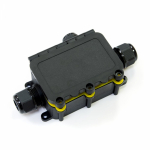 Распределительная коробка с откидной крышкой 3-вводная IP68 ПА66 40А 450В d3,5-12 мм 131х80х37 Промрукав Распределительная коробка с откидной крышкой 3-вводная IP68 ПА66 40А 450В d3,5-12 мм 131х80х37 Промрукав