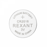 Батарейка 3В 80мАч 20мм плоская cr 2016 литиевая REXANT Батарейка 3В 80мАч 20мм плоская cr 2016 литиевая REXANT