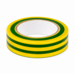 Лента изоляционная ПВХ 19x0,15 20м в рулоне желто-зелёная Лента изоляционная ПВХ 19x0,15 20м в рулоне желто-зелёная
