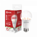 Лампа светодиодная LED-A60 PRO-ФИТО полный спектр 15Вт 230В Е27 IN HOME Лампа светодиодная LED-A60 PRO-ФИТО полный спектр 15Вт 230В Е27 IN HOME
