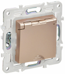 Розетка 1гн с З/К с крыш. шторки с/у песочный механизм 16А IP44 SK-R11Sa SKANDY IEK (1/10/100)