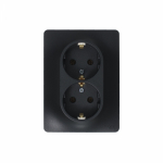 Розетка 2гн с З/К с/у антрацит в сборе 16А Glossa Systeme Electric (1/10/60) Розетка 2гн с З/К с/у антрацит в сборе 16А Glossa Systeme Electric (1/10/60)