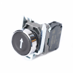 Кнопка SB4 в сборе модульная 22мм черная металл 1НО с марк "стрелка вниз"