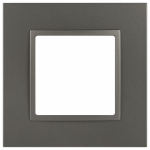 Рамка для розеток и выключателей ЭРА Elegance 14-5011-16 Classic, на 1 пост, титан Рамка для розеток и выключателей ЭРА Elegance 14-5011-16 Classic, на 1 пост, титан