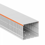 Кабель-канал перфорированный 80x100мм светло-серый с крышкой DKC (ДКС)