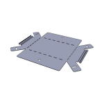 Угол 90 град. вертикальный внутренний 80x150 мм (плоский) EKF