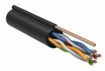 FTP 4PR 24AWG CAT5е информационный (0,45мм медь) LDPE solid (305м/бухта) черный с троссом OUTDOOR ITK GENERICA (305/305) FTP 4PR 24AWG CAT5е информационный (0,45мм медь) LDPE solid (305м/бухта) черный с троссом OUTDOOR ITK GENERICA (305/305)