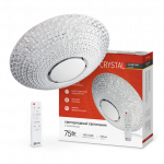 Светильник светодиод 75Вт 3000-6500K 6000Лм 505x100мм с пультом ДУ COMFORT CRYSTAL IN HOME (1/5)