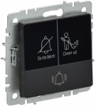 BRITE Кнопка звонка с инд. отел. 10А ВС10-1-9-БрЧ черн. IEK BRITE Кнопка звонка с инд. отел. 10А ВС10-1-9-БрЧ черн. IEK