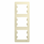 Рамка 3гн крем вертикальная Glossa Systeme Electric (1/15)