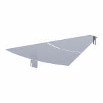 Крышка угла горизонтального изменяемого 0-45 градусов Стандарт INOX (AISI 316) 600 Промрукав