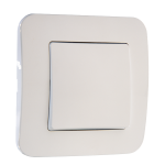 Makel Lillium N бел. выключатель 1кл прох.