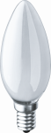 Лампа накал 40Вт свеча Е14 матовая Navigator (10/100)