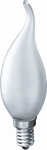 Лампа накал 60Вт свеча на ветру Е14 матовая NI-FC-60-230-E14-FR Navigator (10/100)