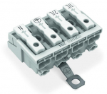 Клеммная колодка 27.3мм 4x2 0.5-2.5мм² 24А 500В белый Wago