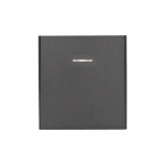 Выключатель 1кл перекрестный с/у графит с подсветкой 10А механизм с рамкой MIELE STRONG KRANZ (1/100)