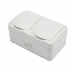 Розетка 2гн с З/К с крыш. шторки о/у белый 16А IP54 Mini OG KRANZ Розетка 2гн с З/К с крыш. шторки о/у белый 16А IP54 Mini OG KRANZ
