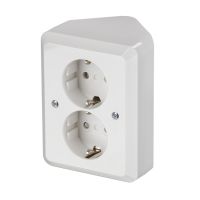 Розетка ABB Jussi 2-мест. в сборе с корпусом с З/К откр. уст-ки16А 220-250В IP21 белый Розетка ABB Jussi 2-мест. в сборе с корпусом с З/К откр. уст-ки16А 220-250В IP21 белый
