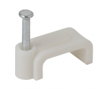 Скоба квадратная пласт 12мм (50шт) ЭРА Скоба квадратная пласт 12мм (50шт) ЭРА