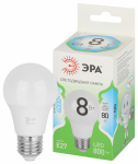 Лампочка светодиодная ЭРА GREEN LINE LED A60-8W-840-E27 GL E27 8 Вт груша яркий белый свет