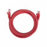 Патч-корд U/UTP REXANT категория 6, RJ45-RJ45, неэкранированный, 26AWG, LSZH, красный, 3 м