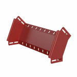 Угол д/листового кабель.лотка 45° вертикально ниспадающий (внешний) без соединит. разъема сталь ПРОМРУКАВ