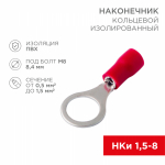 Наконечник кольцевой НКИ 1,5-8,4 красный 0,5-1,5мм REXANT (100/100/18000)