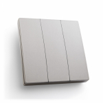 Выключатель дистанционного управления 230V 500W трехклавишный, TM83, серебро