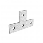 Пластина Т-образная №4 для СТРАТ профиля, толщ. 5,0 мм, гальван. цинк Пластина Т-образная №4 для СТРАТ профиля, толщ. 5,0 мм, гальван. цинк