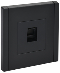Розетка 1гн комп RJ45 с/у черный кат.6 FP131 FORTE&PIANO IEK (1/10/100)