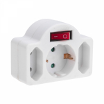 Разветвитель сетевой 3 места 16А пластик белый БЕЗ КАБЕЛЯ IP20 REXANT Разветвитель сетевой 3 места 16А пластик белый БЕЗ КАБЕЛЯ IP20 REXANT