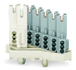 Розетка с прямым заземляющим контактом 3-пол. 1,00 mm белые 267-173