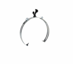 Держатель коньковый регулируемый большой с пластиковым фиксатором TDZ Промрукав